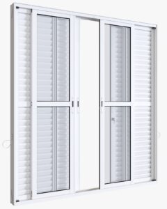 Porta Balcão de Correr Veneziana 

216x200x13 

Linha ALUMIFORT 

Ref. 77.33.242-1